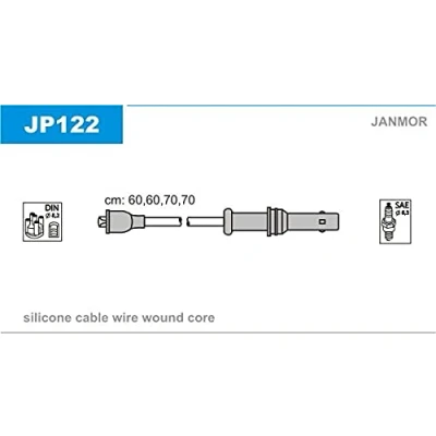 Abbildung von JANMOR JP122 Zündkabelsatz SUBARU: Forester I, Impreza I Kombi, Limousine