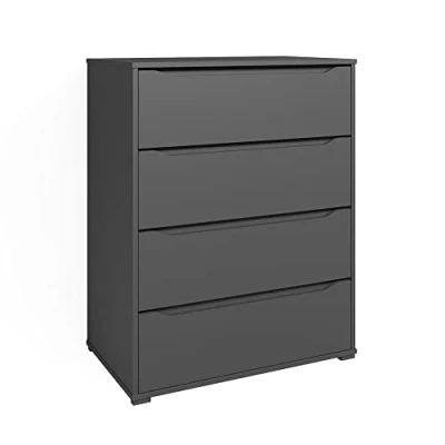 Abbildung von Vicco Kommode Ruben, Anthrazit, 80.2 x 101.6 cm mit 4 Schubladen
