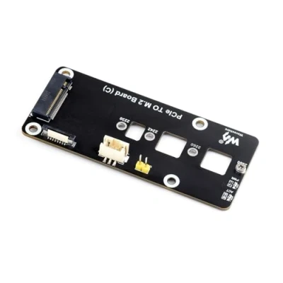 Abbildung von Waveshare PCIe to M.2 Adapter Board (C) Compatible with Raspberry Pi 5,Supports NVMe Protocol 2230/2242 / 2260/2280 Size Solid State Drive,Booting PI5 from Drive