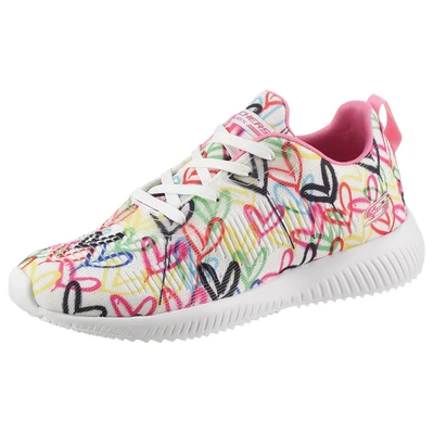 Abbildung von Skechers Sport BOBS Squad Sneaker low, Damen, Größe: 35, White/multicolor Schuhe