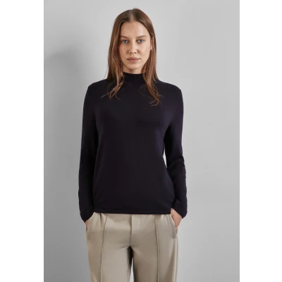 Abbildung von Street One Rollkragen Strickpullover, Damen, Größe: 40, Lila