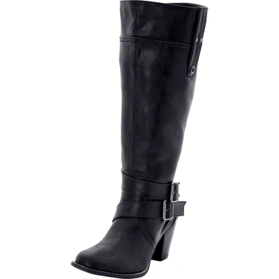 Abbildung von Sheego Weitschaftstiefel &quot;Große Größen&quot;, aus Lederimitat, mit Zierschnalle