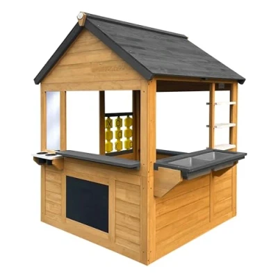 Abbildung von AXI Lynn Spielhaus Holz. braun/anthrazit. Kinderküche