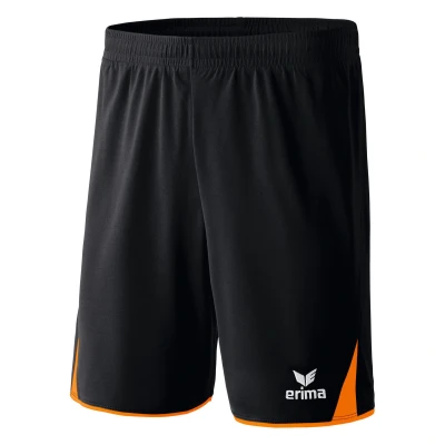 Abbildung von erima Kinder Shorts 5 Cubes, Schwarz/Orange, 140, 615508