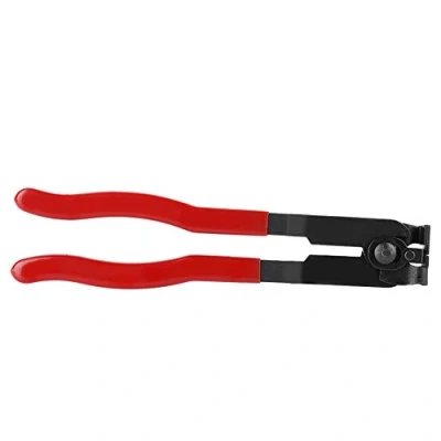 Abbildung von Pliers CV Joint Boot Clamp, MAGT 1 Stück Stahl Rot Griff Clamp Werkzeug Ohr Typ Beruf Zange(Dust Casing Bundle Pliers)
