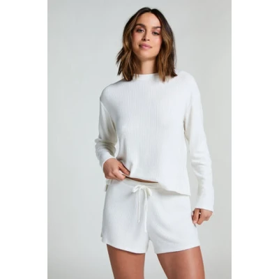 Abbildung von Hunkemöller Nachtwäsche Hose, Damen, Größe: MxM, White