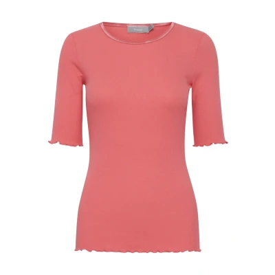 Abbildung von Fransa Frhizamond Tshirt basic, Damen, Größe: Medium, Camellia rose