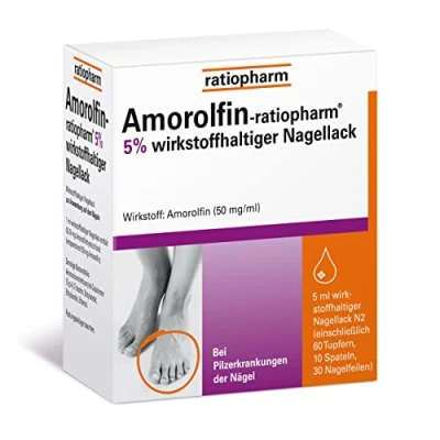 Abbildung von Amorolfin ratiopharm 5% wirkstoffhaltiger Nagellack 5 ml