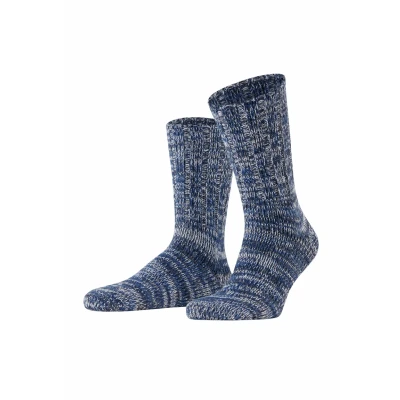 Abbildung von FALKE Herren Brooklyn M SO Baumwolle einfarbig 1 Paar Socken, Blau (Dusty Blue 6263), 43 46