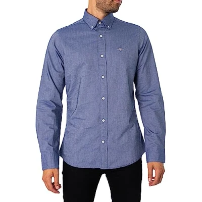 Abbildung von GANT SLIM Oxford Shirt Hemd, Herren, Größe: XXL, Persian blue