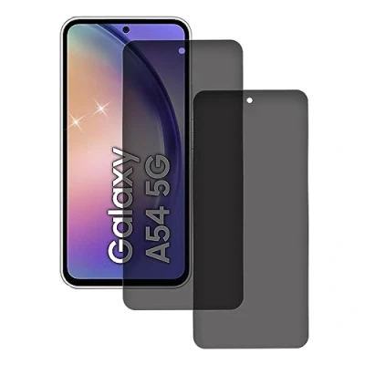 Abbildung von 2 Stück Sichtschutz Schutzfolie für Samsung Galaxy A54, Anti Spy Folie Privacy Schutzglas Schutzfolie, Panzer Schutz Glas Folie, Spion, Kratzen Displayschutzfolie, 9H Härte