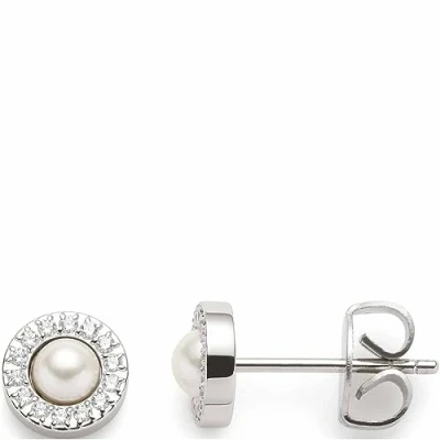 Abbildung von LEONARDO Paar Ohrstecker Ohrring Isa, 023347, 023349, mit Glasstein oder Perle (imitiert) und Zirkonia (synth)