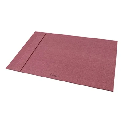 Abbildung von Rhodia 120039C ORANGE Botanique Schreibunterlage 60x40 cm, ideal für Home Office und Tischdeko, Kunstleder, Amarant, 1 Stück