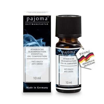 Abbildung von pajoma® Duftöl 10 ml, Anti Rauch 100% Naturrein Ätherisches Öl für Aromatherapie, Duftlampe, Aroma Diffuser, Massage, Naturkosmetik Premium Qualität