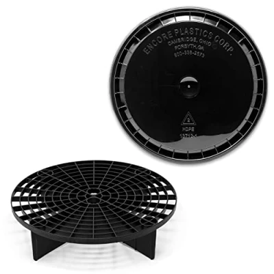 Abbildung von Detailmate Auto Wascheimer Zuberhör Set Magic Bucket Eimer Deckel + Grit Guard Eimereinsatz schwarz alles passend für Meguiar&#039;s Putzeimer &amp; Wash Buckets