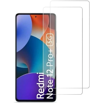 Abbildung von Cracksin Panzerfolie kompatibel mit Xiaomi Redmi Note 12 Pro+ [2 Stück] Displayschutzfolie,Schutzfolie [kein Glas] 100% Fingerabdrucksensor Nano Glas 9H