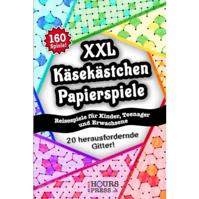 Abbildung von Käsekästchen Papierspiele XXL Reisespiele für Kinder Teenager und Erwachsene: Spiele unterwegs mit Papier Bleistift, Auto Familie Urlaub ... Klassiker (Reisespiele unterwegs, Band 2)