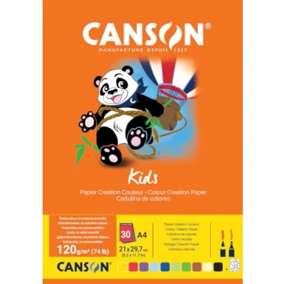 Abbildung von Canson Pads Kids Colour Creation A4 120 g AssortedVerschiedene Farben Skizzenbuch