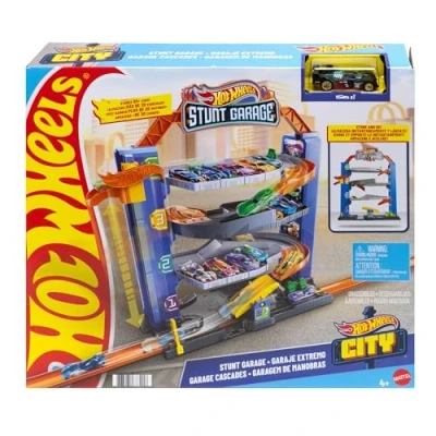 Abbildung von Hot Wheels Spielzeug Auto Stunt Garage