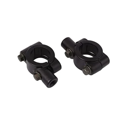 Abbildung von ICTRONIX Paar Universal 8mm Motorrad Spiegel Halterungen Lenker Halter Aluminum Für 22mm Schwarz