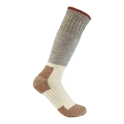 Abbildung von Carhartt Herren Arctic Stiefelsocken, aus Merinowoll Mischgewebe Socken, Meliert, Grau, Large