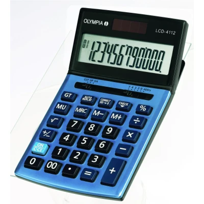 Abbildung von OLYMPIA Tischrechner LCD 4112 stahlblau/schwarz