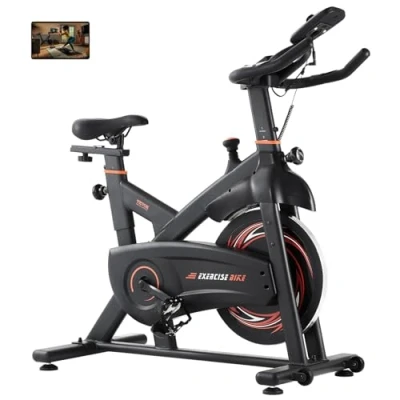 Abbildung von VEVOR Stationäres Fahrrad Heimtrainer Fitness Bicycle Indoor LCD Display Schwarz