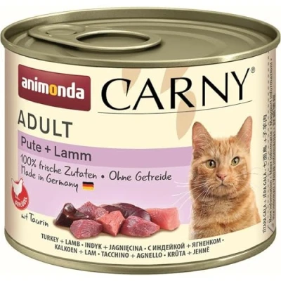 Abbildung von Carny Katzen Nassfutter Pute + Lamm (6 x 200g), von animonda ohne Getreide und Zucker, mit frischen fleischlichen Zutaten