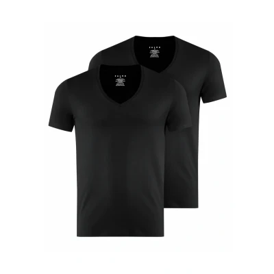 Abbildung von Falke Daily Comfort 2PACK SOFT Unterhemd/shirt black, Herren, Größe: Large, Black