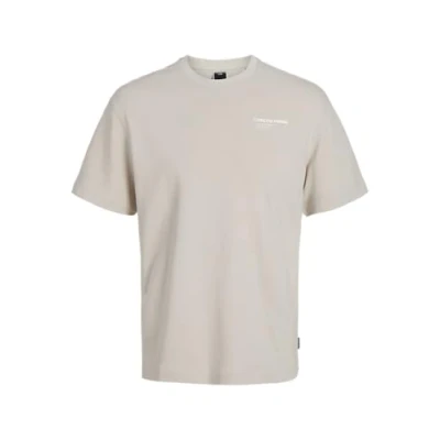 Abbildung von jack&amp;jones Herren Jcoaero Tee Ss Crew Neck T Shirt, Moonbeam, Small