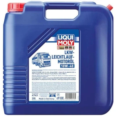 Abbildung von Liqui Moly 10W 40 20l Motoröl 4743 MERCEDES BENZ: C Klasse Limousine, E T modell, NISSAN: Primastar Kastenwagen
