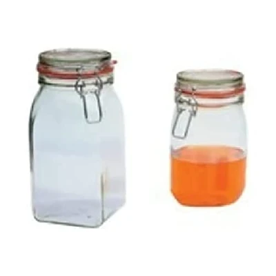 Abbildung von neoLab 2 2268 Glasdosen mit Bügelverschluss, 221 mm hoch, 1550 mL (2 er Pack)