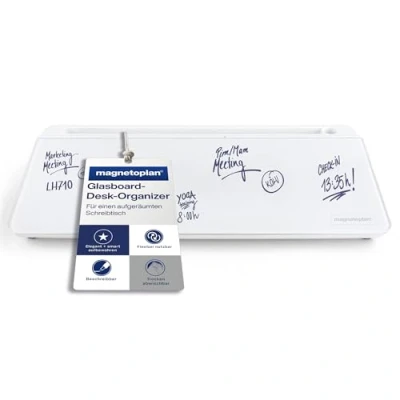 Abbildung von Magnetoplan Desk Organizer 12315 Glasboard weiß