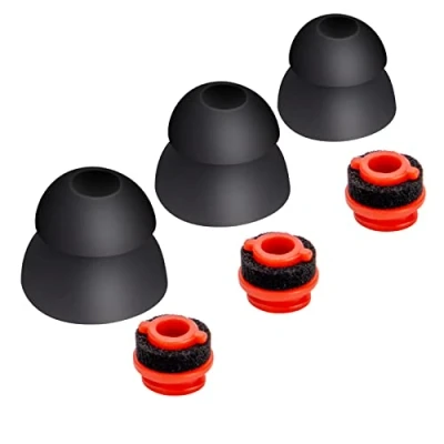 Abbildung von Ersatz Ohrstöpsel Eartips für Plantronics Voyager 5200/5220/5210 Serie Bluetooth Headset, Silikon Earphone Gel Earphone, 3 Stück