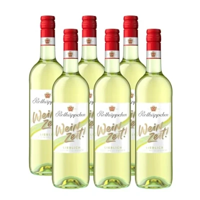 Abbildung von Rotkäppchen Weinzeit! Lieblich Deutscher Weißwein aus Rheinhessen (6 x 0, 75l)