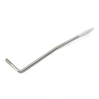 Abbildung von Musiclily Ultra 6mm Edelstahl Gewinde Tremolo Arm Tremolohebel Whammy Bar für Squier Strat Style E Gitarre, Originalfarbe mit Weißer Kappe