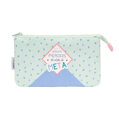 Abbildung von Grupo Erik Mäppchen Amelie Pastell Federmappe 3fach Stift Etui Schule Federmäppchen Mädchen Schlampermäppchen Jungen Federtasche 3 fächer
