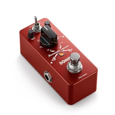 Abbildung von Donner EC966 Octave Pedal, Digitales Pitch Shifter Effekt Pedal mit 7 Modi, True Bypass, Aluminiumgehäuse, LED Anzeige, 3 Tone Modes, Für Gitarre
