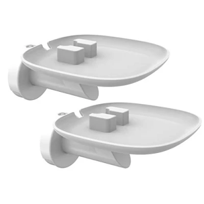 Abbildung von conecto CC50592 2 Premium Wandhalterung für Lautsprecher SONOS ONE + Play:1 mit Kabelmanagement, Traglast: max. 3,0kg, 2er Set, weiß