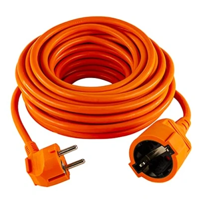 Abbildung von REV Verlängerungskabel Verlängerung mit Winkelstecker 10m, 3680W orange