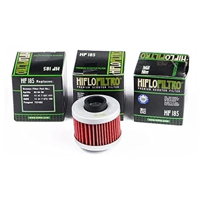 Abbildung von 3x Ölfilter HF185 passend für Aprilia Leonardo Scarabeo BMW C1 Peugeot Citystar Elystar Geopolis Satelis