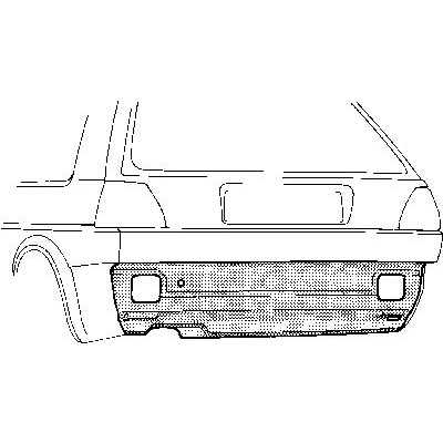 Abbildung von VAN WEZEL 5812136 Heckwand VOLKSWAGEN: GOLF 2