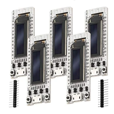 Abbildung von AZDelivery 5 x NodeMCU ESP8266 Heltec mit OLED Display CP2104 WLAN WiFi Development Board inklusive Ebook!