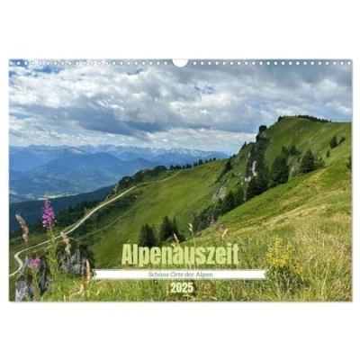 Abbildung von Alpenauszeit Schöne Orte der Alpen (Wandkalender 2025 DIN A3 quer), CALVENDO Monatskalender