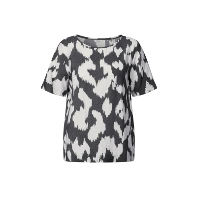Abbildung von Cecil Gemusterte Bluse, Damen, Größe: Large, Grau