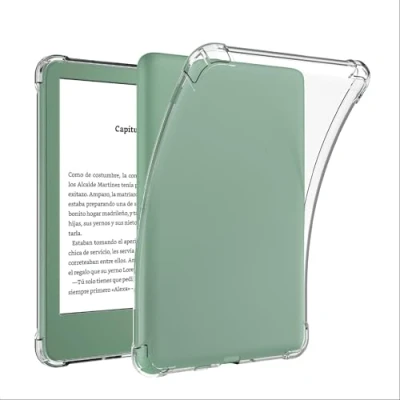 Abbildung von GIOPUEY Hülle für Kindle 2024, Weiche TPU Rückenschale, Dünne Abdeckung, Airbag Schutz, Case Kompatibel mit 2024 Transparentes
