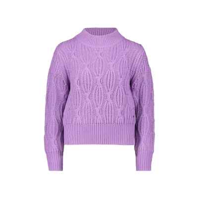 Abbildung von Betty &amp; Co Grosse À COL Droit Strickpullover, Damen, Größe: 36, English lavender