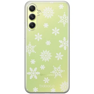 Abbildung von Babaco ERT Group Handyhülle für Samsung A34 5G Original und offiziell Lizenziertes Muster Winter 001 optimal an die Form des Handy angepasst, teilweise transparent