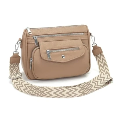 Abbildung von YISUOHOOM 7 Farben Umhängetasche Damen Mittelgroß 2025 Kleine Handtasche Crossbody Bag Khaki Schönes Geburtstagsgeschenk für Frauen