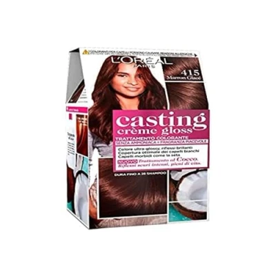 Abbildung von L&#039;Oréal Paris Hair Dye Casting Creme Gloss, ohne Ammoniak für angenehmen Duft, 415 Gianduia Chocolate, 1er Pack (1 x 1 Stück)